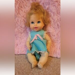 Vintage 1967 Mattel Baby Small Talk Doll 10" Original Outfit * Doesn't Talk C3